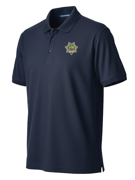Florida Department of Juvenile Justice (DJJ) Men's Polo Navy Blue government employee uniform shirt