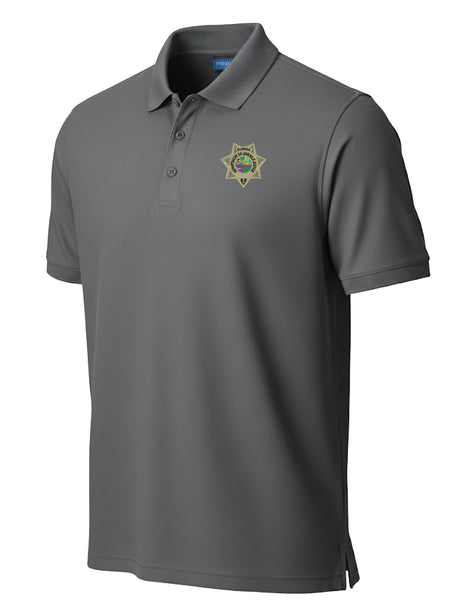 Florida Department of Juvenile Justice (DJJ) Men's Polo Slate Gray  government employee uniform shirt