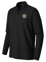 Florida Department of Juvenile Justice (DJJ) Men's Long Sleeve Polo Black government employee uniform shirt