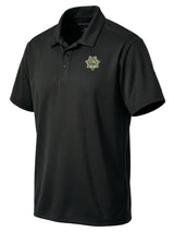 Florida Department of Juvenile Justice (DJJ) Men's Dri Fit Polo Black government employee uniform shirt