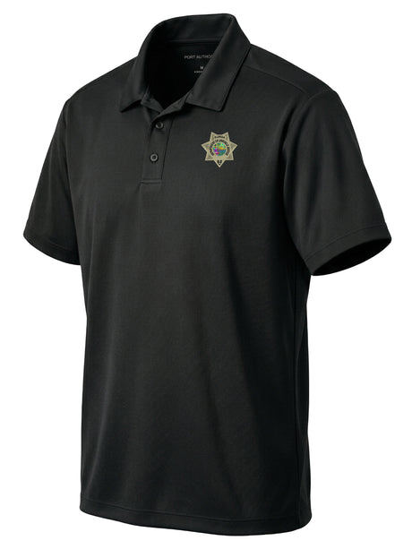 Florida Department of Juvenile Justice (DJJ) Men's Dri Fit Polo Black government employee uniform shirt