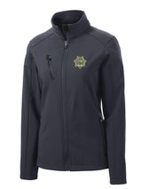 Florida Department of Juvenile Justice (DJJ) Women's Tactical Soft Shell Full-Zip Jacket Slate Gray government employee uniform shirt