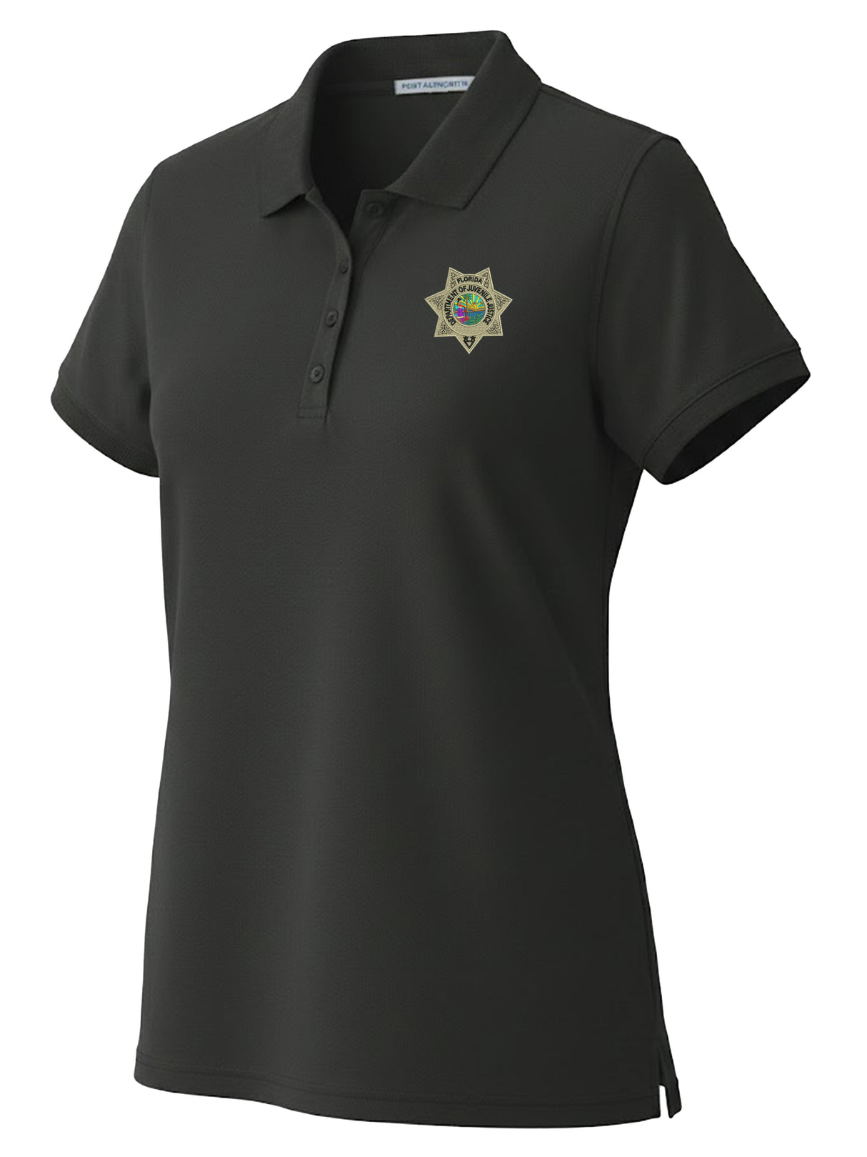 Florida Department of Juvenile Justice (DJJ) Women's Polo Black government employee uniform shirt