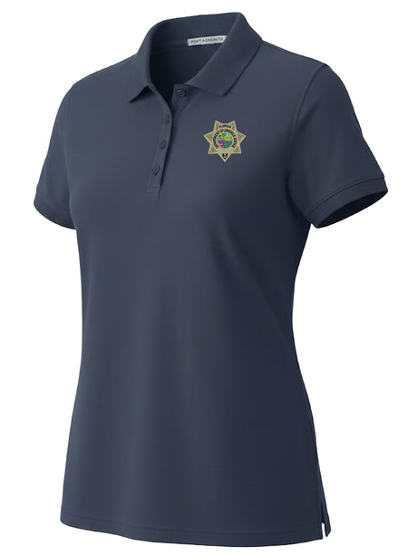 Florida Department of Juvenile Justice (DJJ) Women's Polo Navy Blue government employee uniform shirt