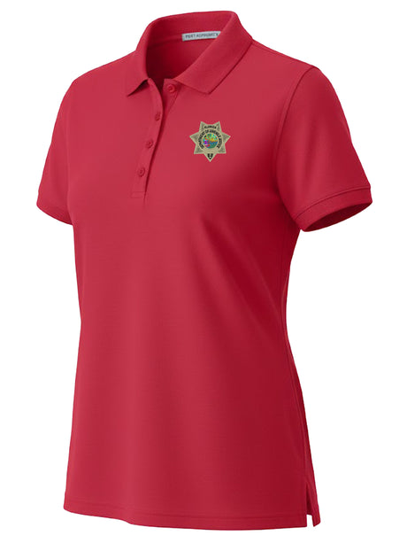 Florida Department of Juvenile Justice (DJJ) Women's Polo Red government employee uniform shirt