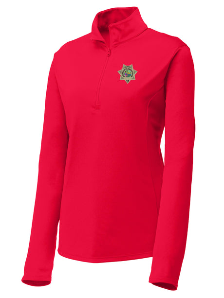 Florida Department of Juvenile Justice (DJJ) Women's Lightweight Dri Fit Red government employee uniform shirt