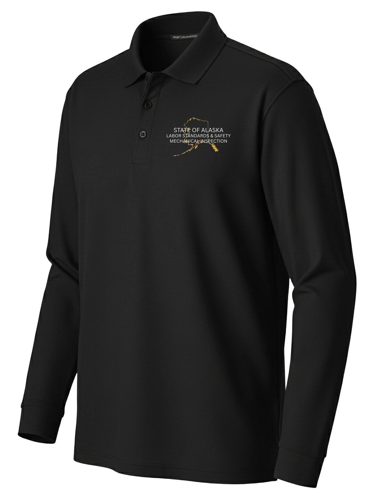 State of Alaska Department of Labor Men's Long Sleeve Polo
