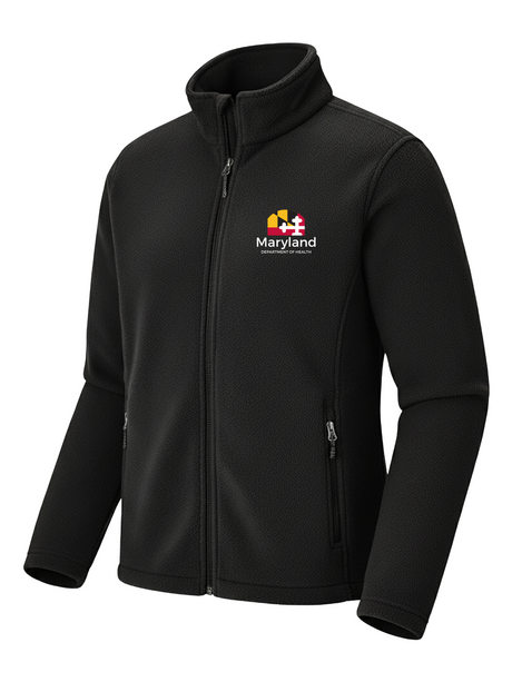 Maryland Department of Health (MDH) Men's Midweight Microfleece Black government employee uniform