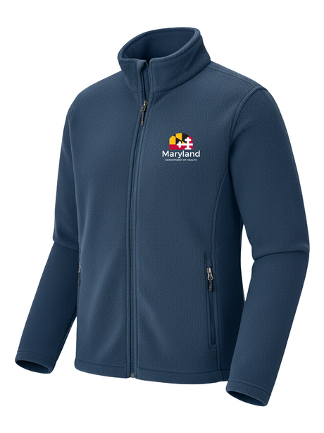 Maryland Department of Health (MDH) Men's Midweight Microfleece Navy Blue government employee uniform