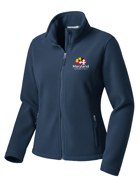 Maryland Department of Health (MDH) Women's Midweight Microfleece Navy Blue government employee uniform