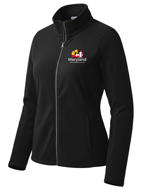 Maryland Department of Health (MDH) Women's Lightweight Microfleece Black government employee uniform
