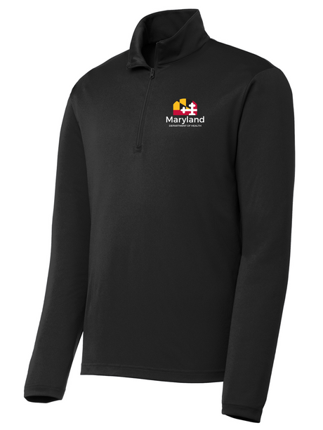 Maryland Department of Health (MDH) Men's Lightweight Dri Fit Black government employee uniform