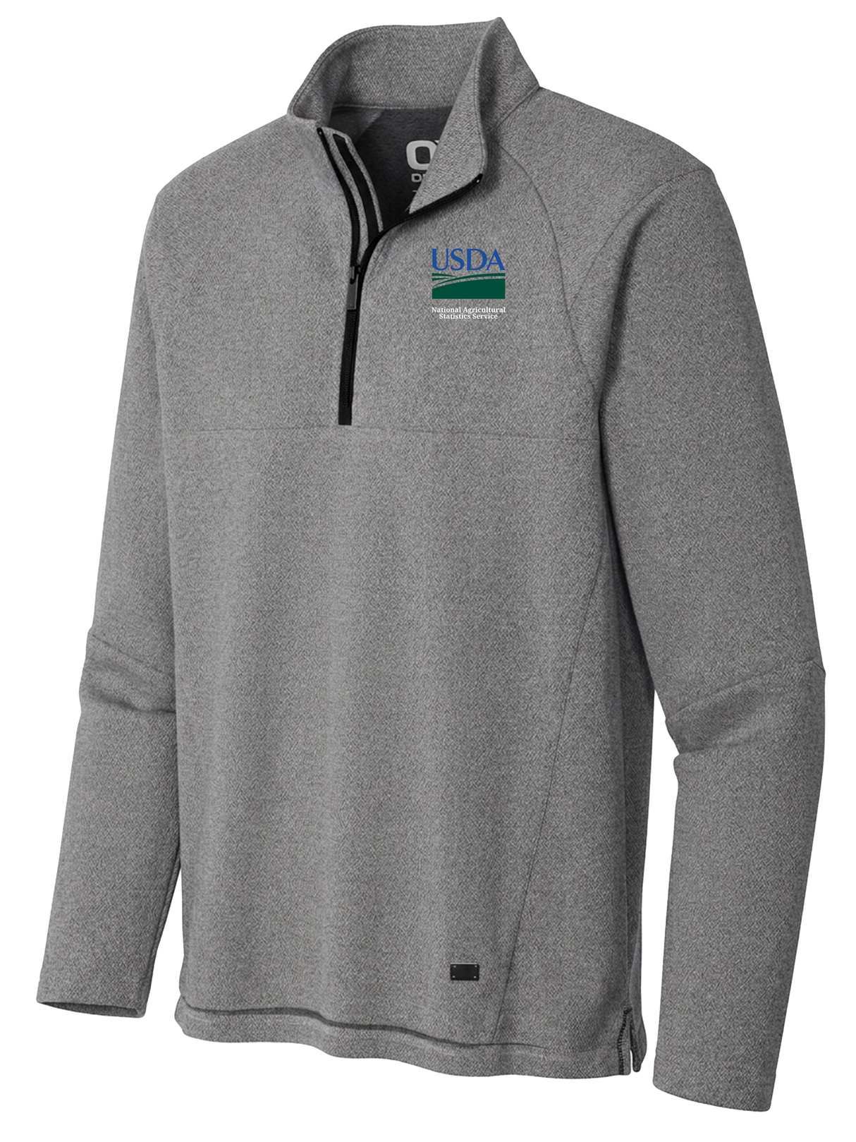 National Agriculture Statistics Service (NASS) Men's Transition Quarter Zip  Light Gray government employee uniform shirt