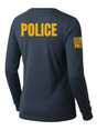 Navy Blue Police Women's Shirt - Long Sleeve (Golden Yellow)
