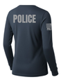 Navy Blue Police Women's Shirt - Long Sleeve (Gray)