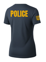 Navy Blue Police Women's Shirt - Short Sleeve (Golden Yellow)
