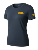 Navy Blue Police Women's Shirt - Short Sleeve (Golden Yellow)