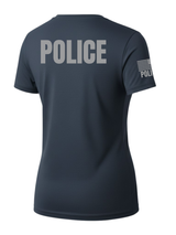 Navy Blue Police Women's Shirt - Short Sleeve (Gray)