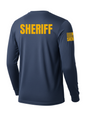 Navy Blue Sheriff Men's Shirt - Long Sleeve (Golden Yellow)