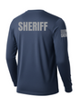 Navy Blue Sheriff Men's Shirt - Long Sleeve (Gray)