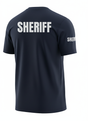 Navy Blue Sheriff Men's Shirt - Short Sleeve (Gray)
