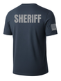 Navy Blue Sheriff Men's Shirt - Short Sleeve (Gray)