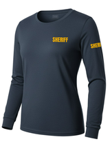 Navy Blue Sheriff Women's Shirt - Long Sleeve (Golden Yellow)