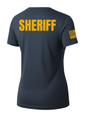 Navy Blue Sheriff Women's Shirt - Short Sleeve (Golden Yellow)
