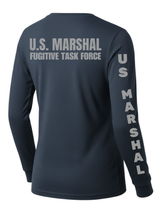 Navy Blue US Marshals Service USMS Women's Shirt - Long Sleeve (Gray)