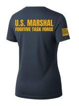 Navy Blue US Marshals Service USMS Women's Shirt - Short Sleeve (Golden Yellow)