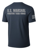 Navy Blue US Marshals Service USMS Men's Shirt - Short Sleeve (Gray)