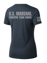 Navy Blue US Marshals Service USMS Women's Shirt - Short Sleeve (Gray)