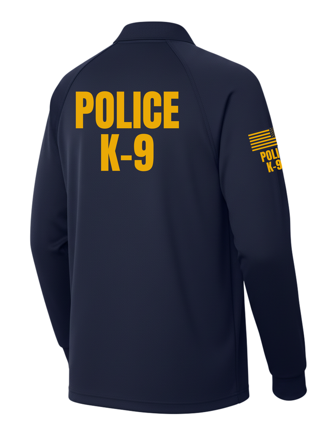 Navy Tactical Long Sleeve - Police K-9 Men's Shirt (Yellow)