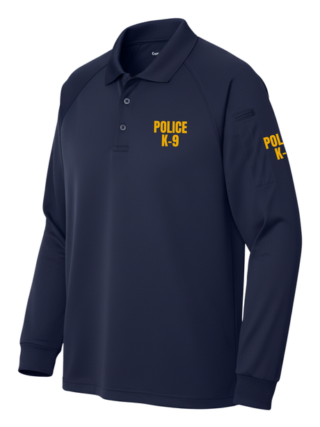 Navy Tactical Long Sleeve - Police K-9 Men's Shirt (Yellow)
