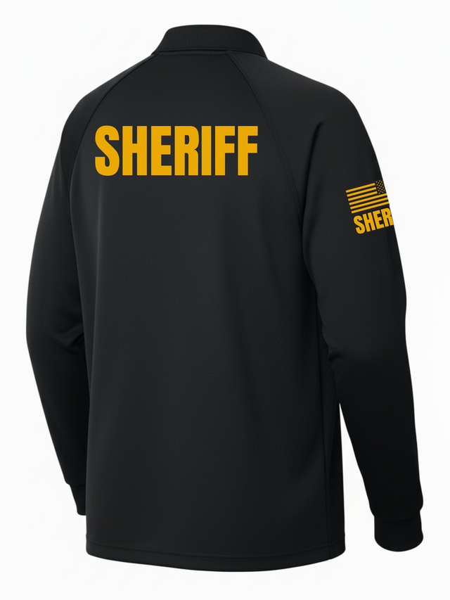 Navy Tactical Long Sleeve - Sheriff Men's Shirt (Yellow)