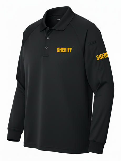 Navy Tactical Long Sleeve - Sheriff Men's Shirt (Yellow)