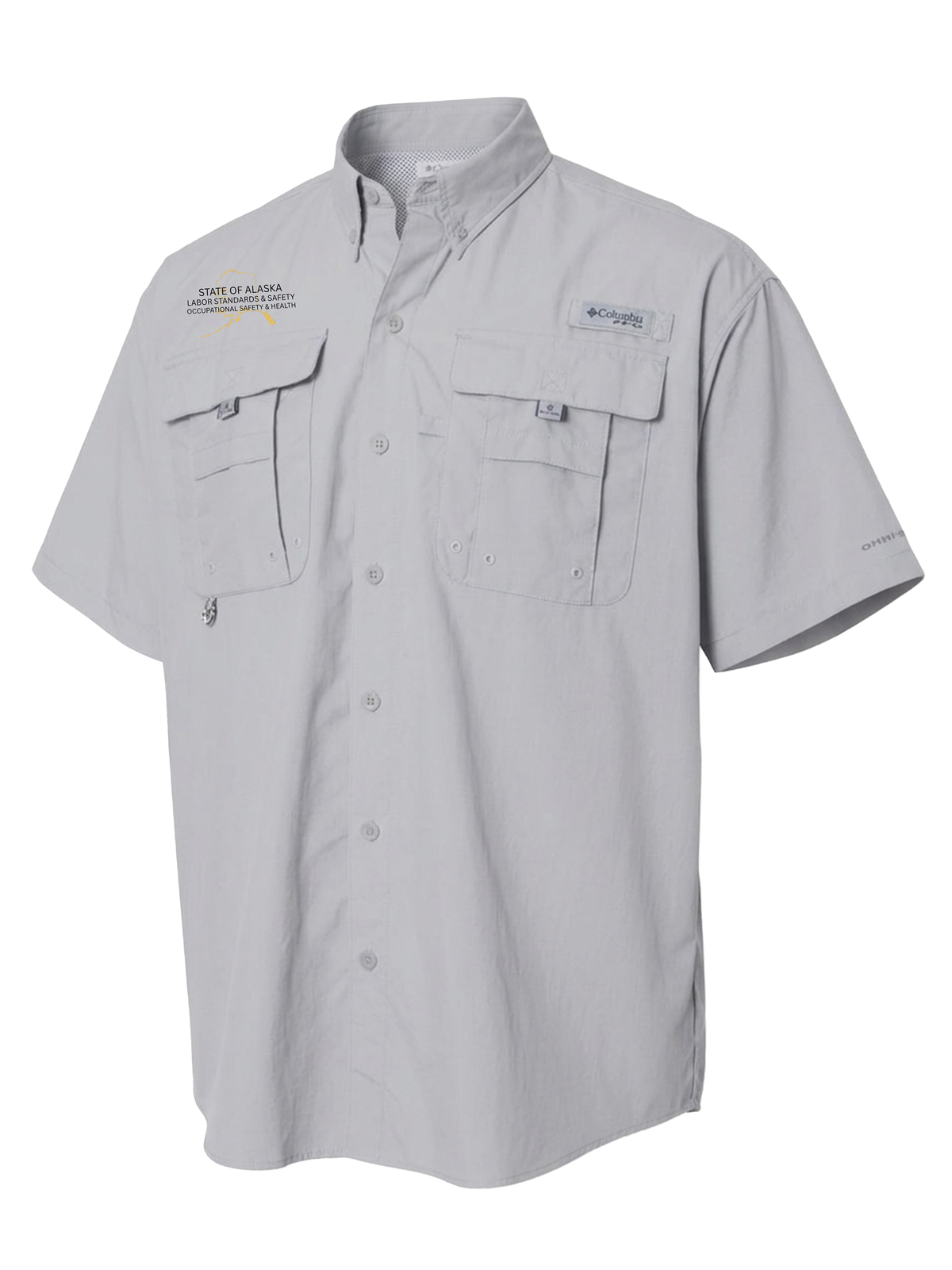 State of Alaska Department of Labor Men's Columbia Bahama™ II Button Up Short-Sleeve