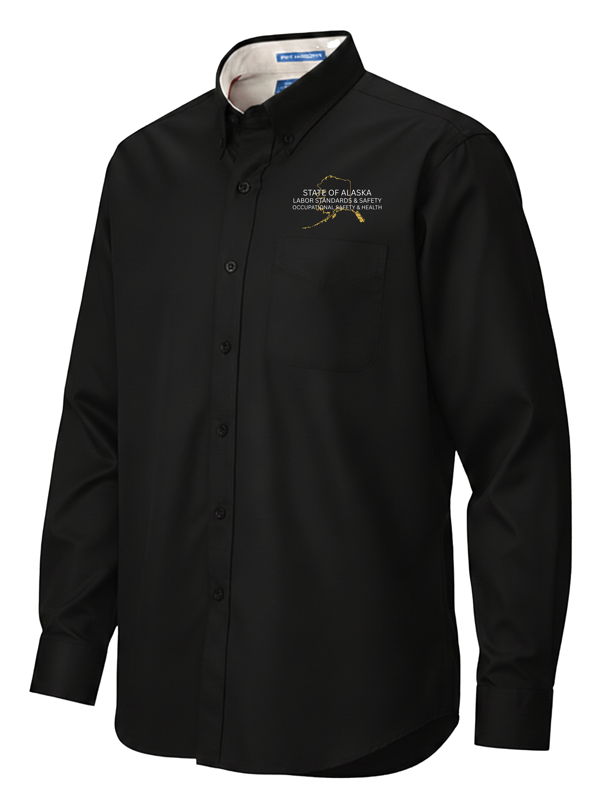 State of Alaska Department of Labor Men's Button Up