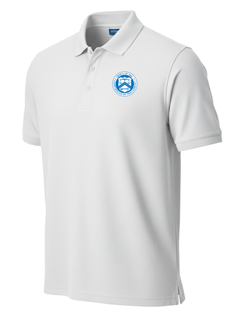 The Office of the Comptroller of the Currency (OCC) Men's Polo  White government employee uniform shirt