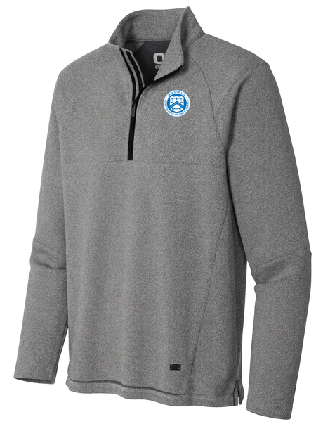The Office of the Comptroller of the Currency (OCC) Men's Transition Quarter Zip  Light Gray government employee uniform shirt
