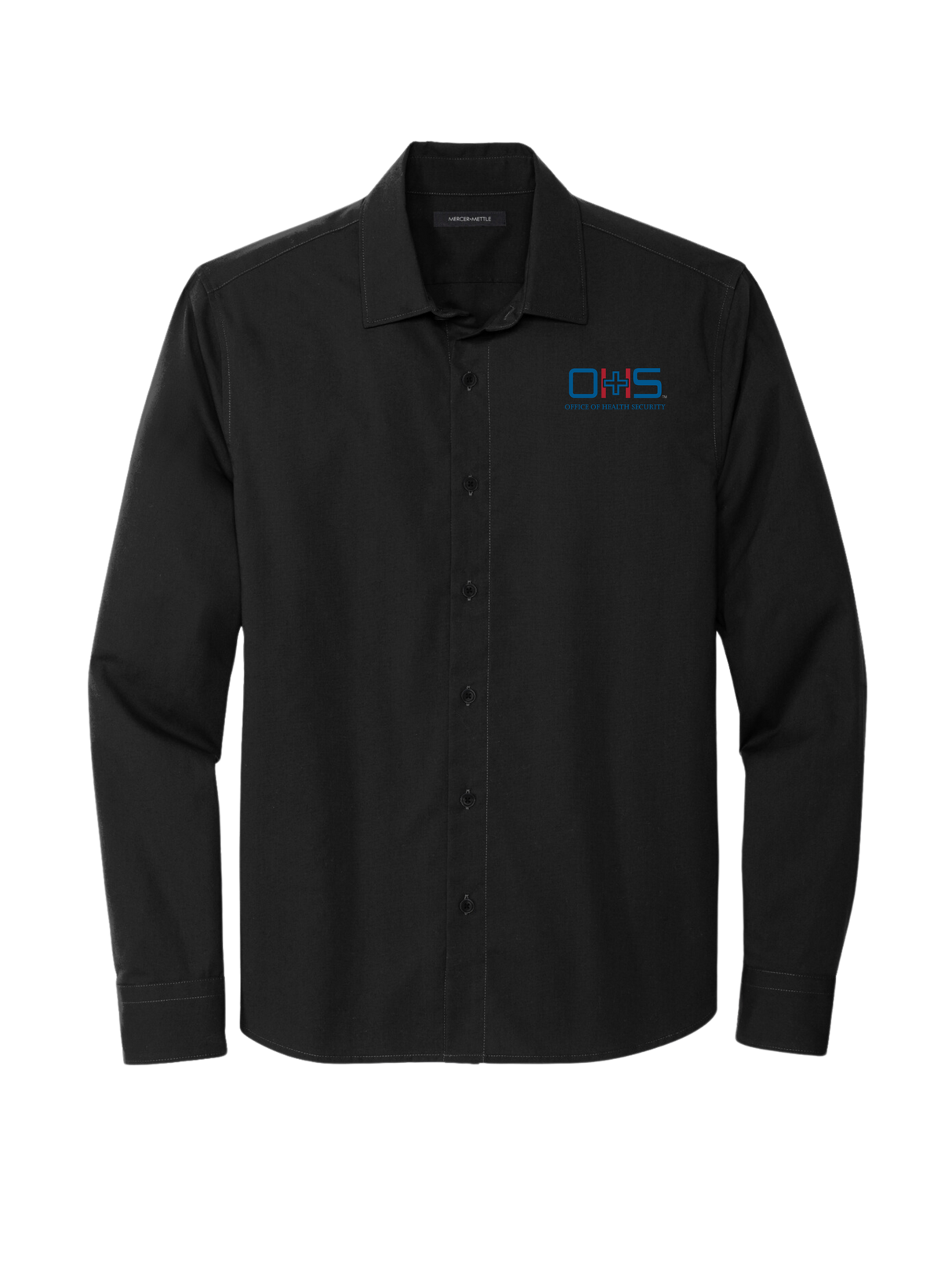 OHS Logo - Long Sleeve Stretch Woven Shirt