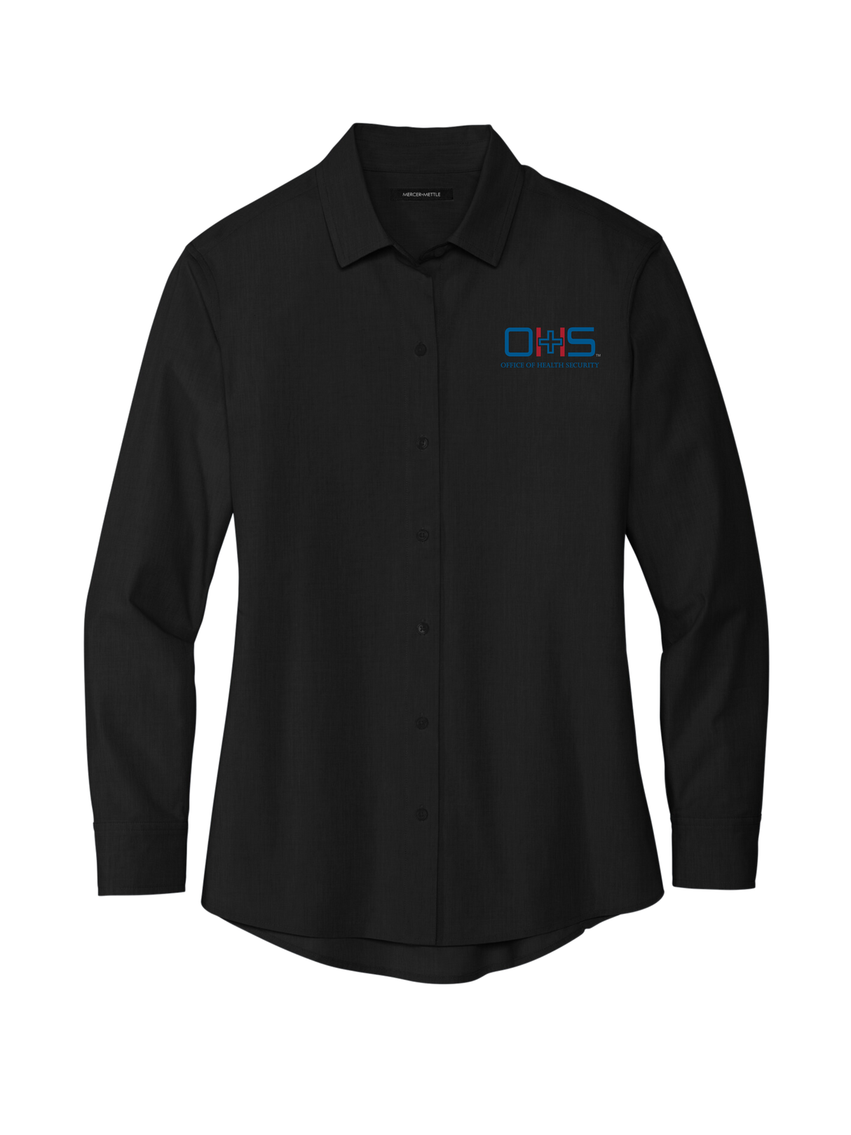 OHS Logo - Women’s Long Sleeve Stretch Woven Shirt