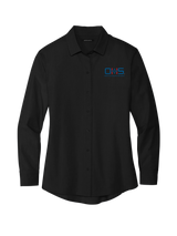 OHS Logo - Women’s Long Sleeve Stretch Woven Shirt