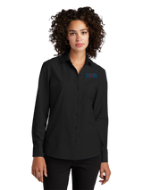 OHS Logo - Women’s Long Sleeve Stretch Woven Shirt