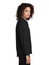 OHS Logo - Women’s Long Sleeve Stretch Woven Shirt