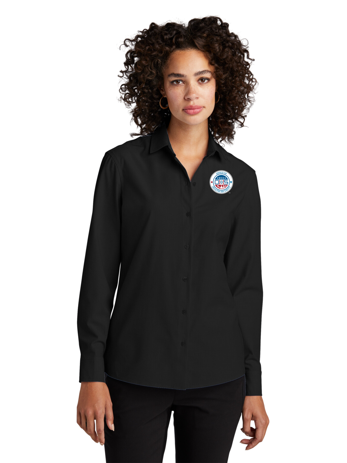 OHS Seal - Women’s Long Sleeve Stretch Woven Shirt