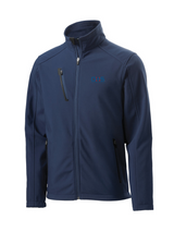 OHS Logo Men's Tactical Soft Shell Full-Zip Jacket - Navy Blue