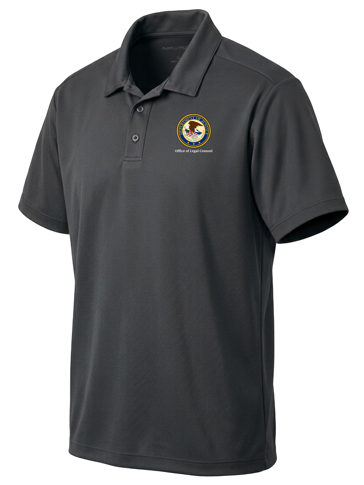 Office of Legal Counsel (OLC) Men's Dri Fit Polo  Slate Gray government employee uniform shirt