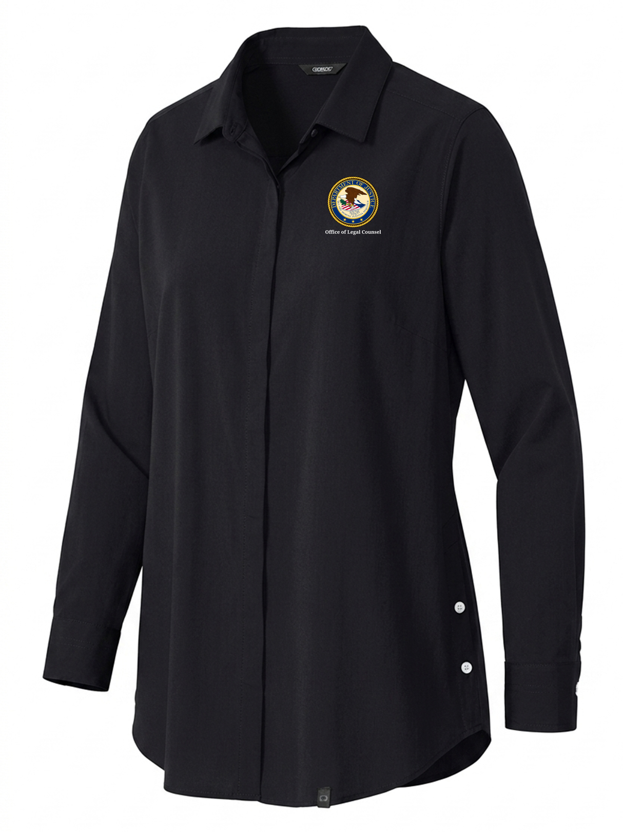 Office of Legal Counsel (OLC) Women's Commuter Shirt  Black government employee uniform shirt