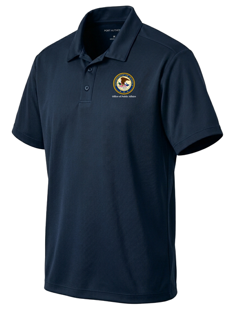 Office of Public Affairs (OPA) Men's Dri Fit Polo  Navy Blue government employee uniform shirt